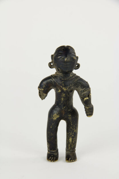 Parvati, Indien, 18. Jh., Bronze, ein Arm abgebrochen, Ausgrabungsstück, H: 9 cm, www.beyreuther.de