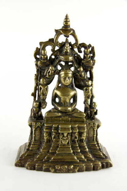 JAIN - Altar, Indien, 16-18. Jh., Bronze, schöne Patina, Gebrauchsspuren. H: 21,5 cm,, www.beyreuther.de