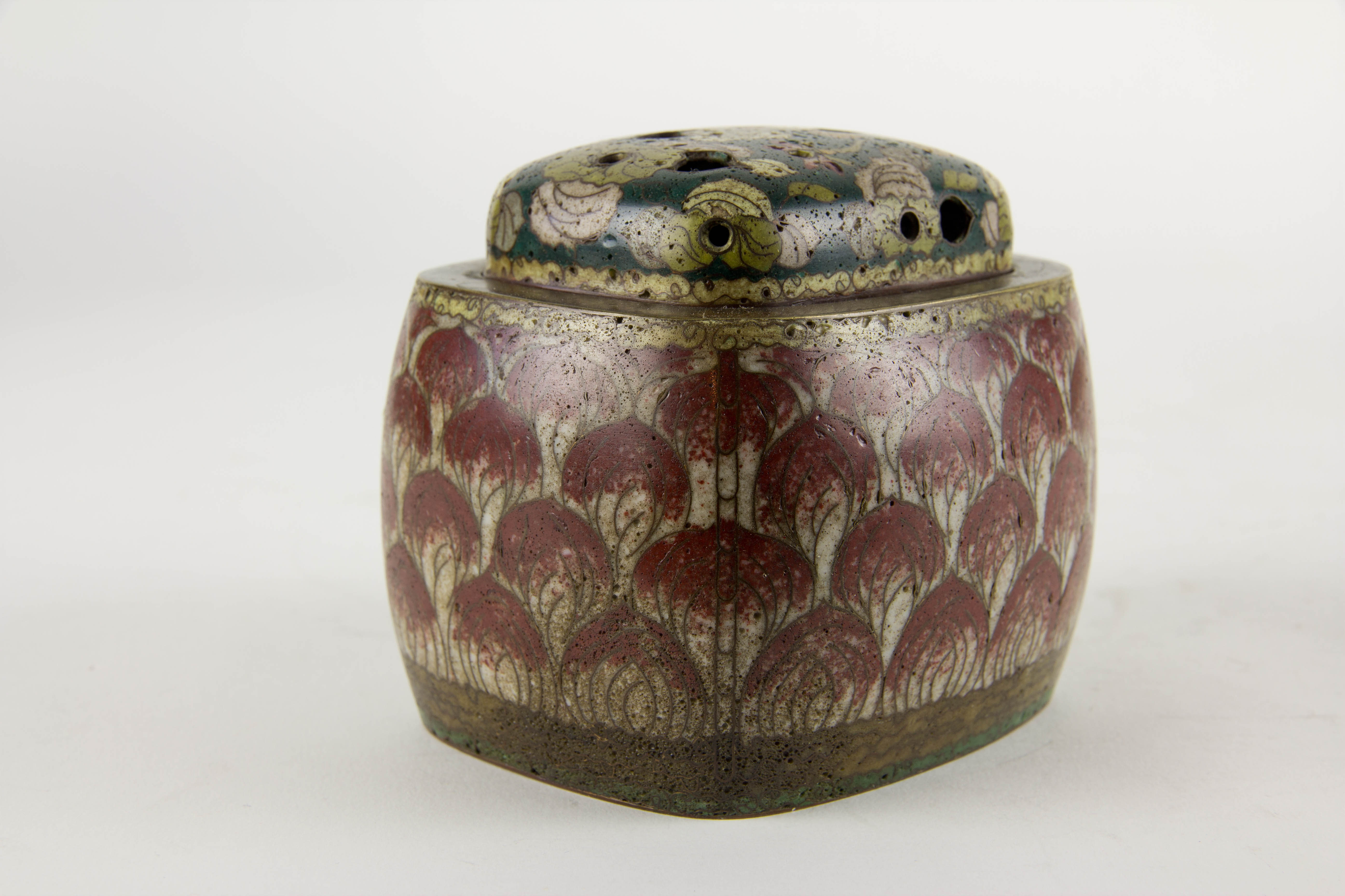 Weihrauchbrenner Lotusblüte - Gusseisen 9x9x5cm Mit Pinzette