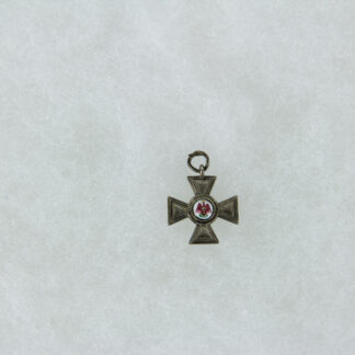 Ordensminiatur, Preußen, (1854-1879), Miniatur zum Roten Adler Orden, Silber, 4. Klasse, glatte Kreuzarme, guter Zustand, www.beyreuther.de