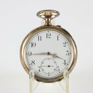 Taschenuhr, um 1890, Silber vergoldet, Grosjean Freres & Co., guter Zustand, Uhr läuft an. D: 4,8 cm, www.beyreuther.de