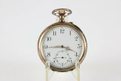 Taschenuhr, um 1890, Silber vergoldet, Grosjean Freres & Co., guter Zustand, Uhr läuft an. D: 4,8 cm, www.beyreuther.de