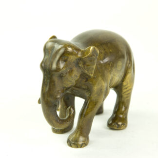 Figur, Indien, Anf. 20. Jh., gemarkt PATOLE, Elefant, Gebrauchsspuren. H: 8 cm.